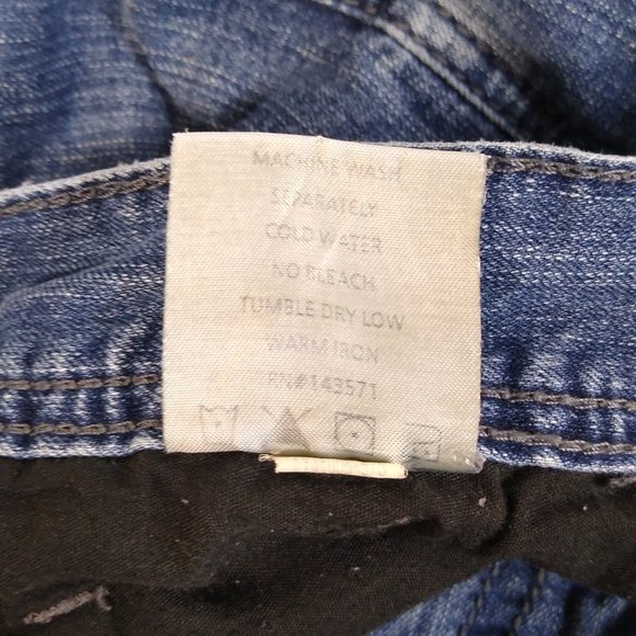 TK Axel Harwinton Low Rise Slim Straight Distressed Men 32x32 Jeans AX41005-57S - Picture 11 of 11